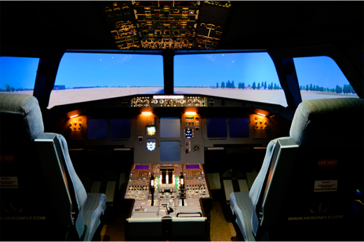 Simulador de vuelo Airbus
