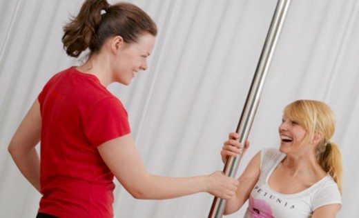 Pole dance lesson