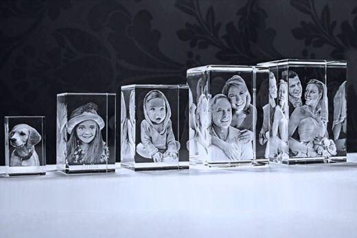 Cristal 3D Personalizado - Grabado a Láser