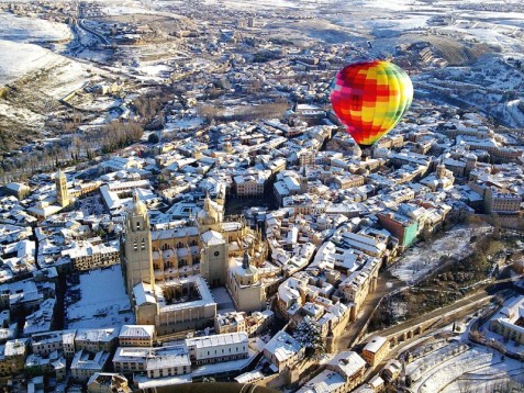Vuelo en globo en Segovia.