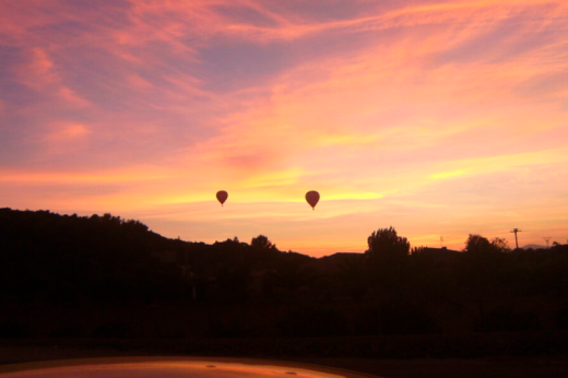 Vuelo al atardecer