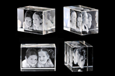 Cristal 3D Personalizado - Grabado a Láser