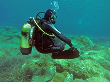 Immersione nel mare della Calabria