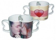 12 Conjuntos de Canecas Duplas Românticas Personalizadas
