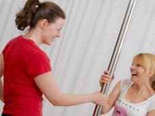 Pole dance lesson