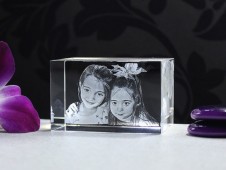 Cubo foto 3D de cristal Personalizado - 1 a 2 personas