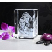 Cubo foto 3D de cristal Personalizado - 1 a 2 personas