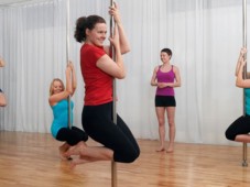 Pole dance lesson